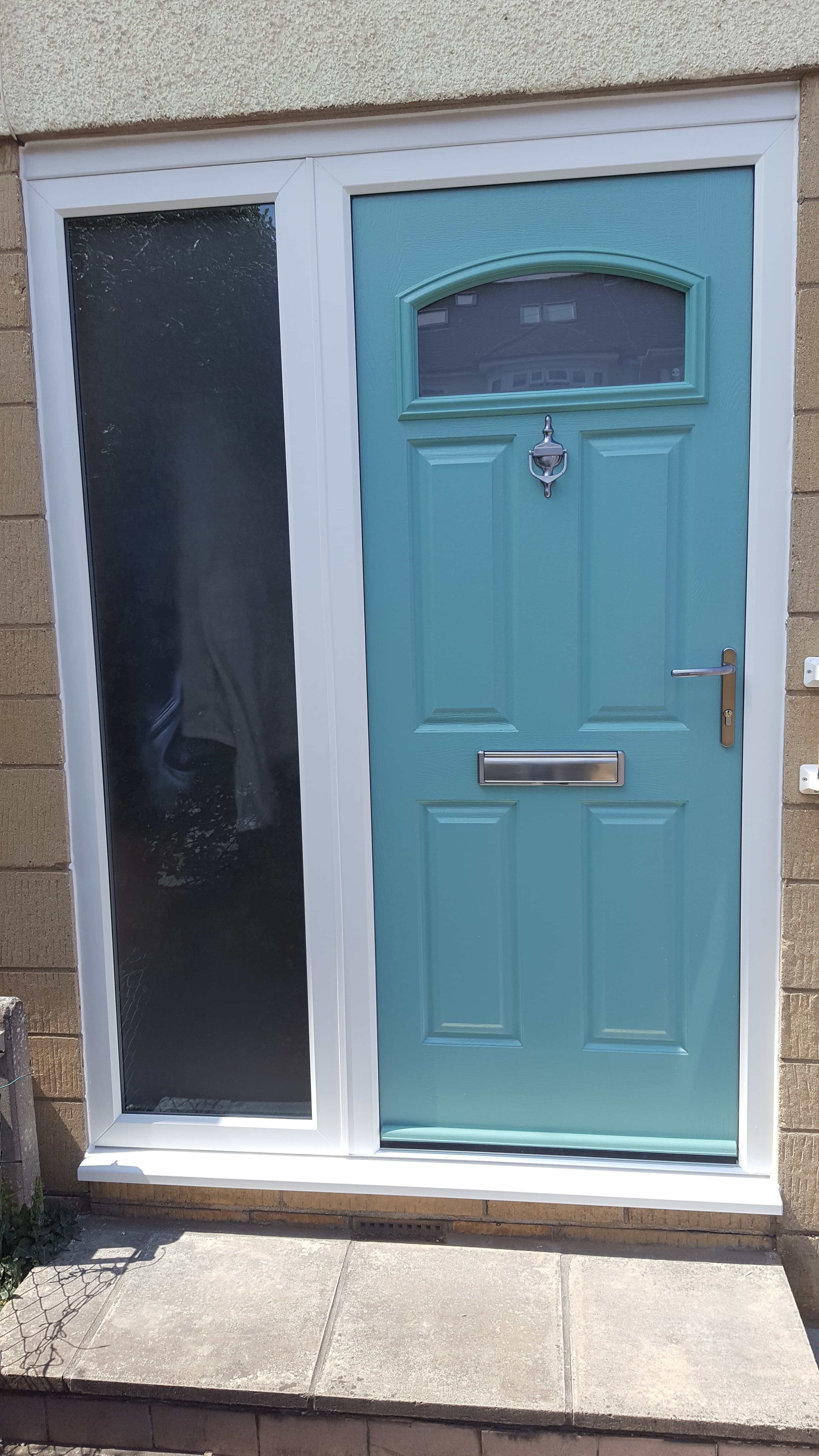 blue composite door