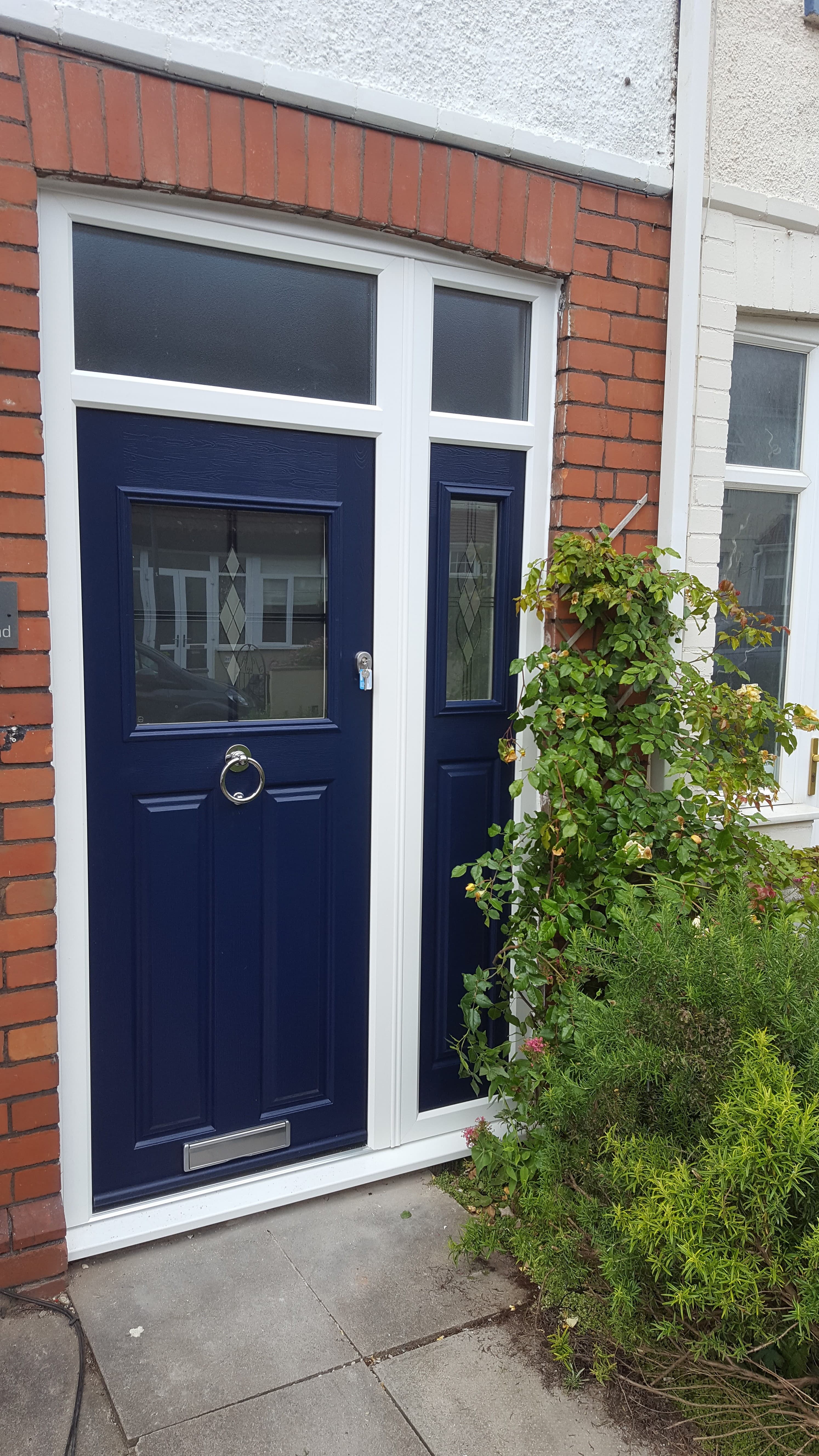 purple composite door